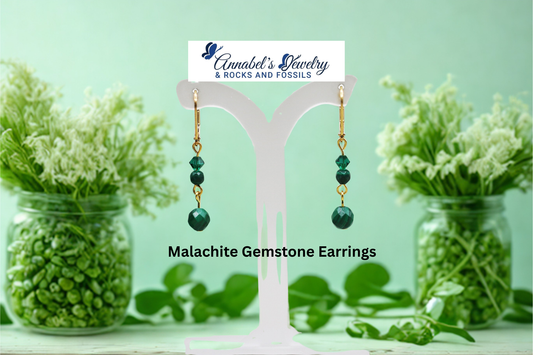 Malachite Gemstones Earrings