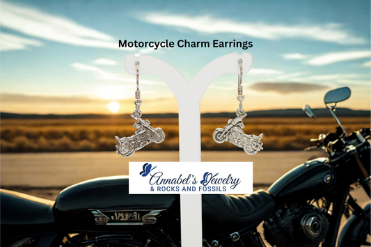 Motorcycle Charm Earrings