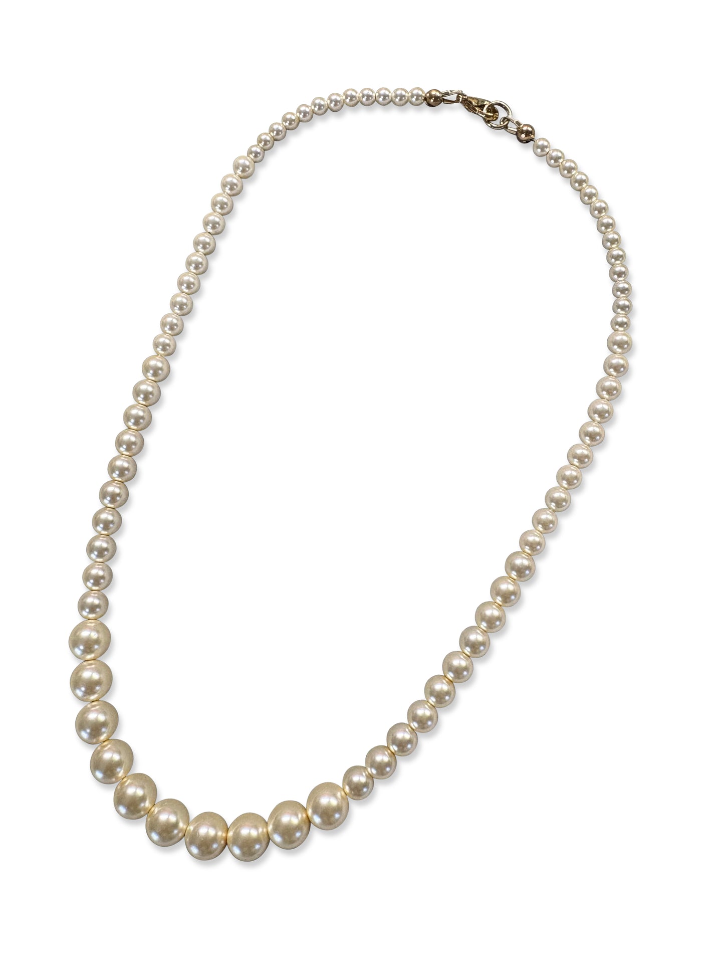 Cream Rose Pearls 17" Necklace