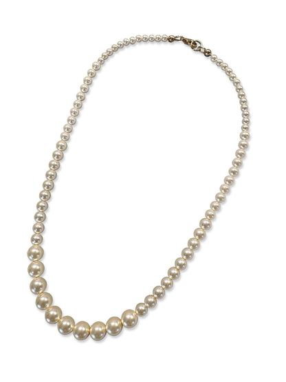 Cream Rose Pearls 17" Necklace
