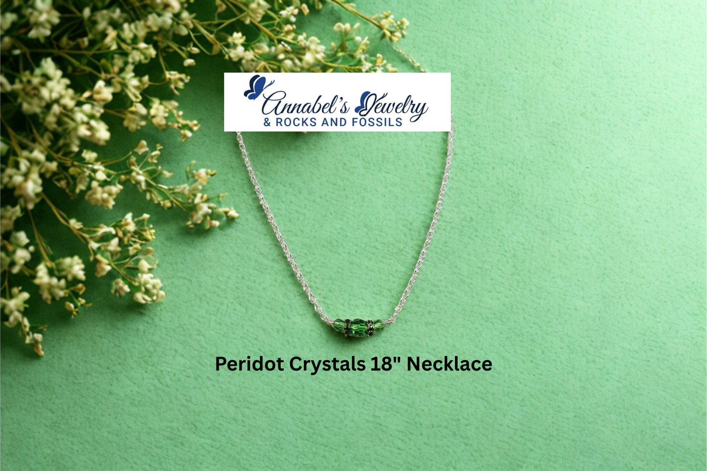 Peridot Crystals 18" Necklace