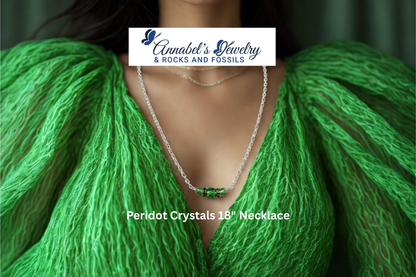 Peridot Crystals Set