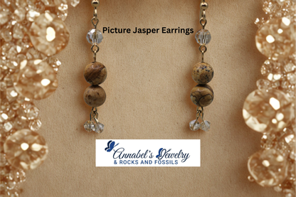 Picture Jasper Earrings
