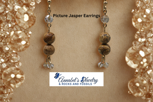 Picture Jasper Earrings