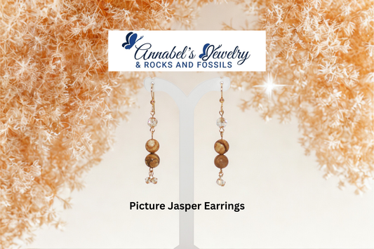 Picture Jasper Earrings