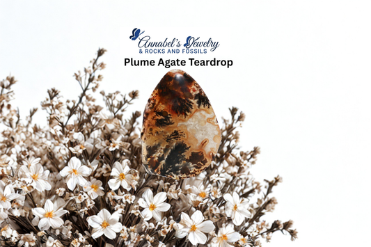 Plume Agate Teardrop
