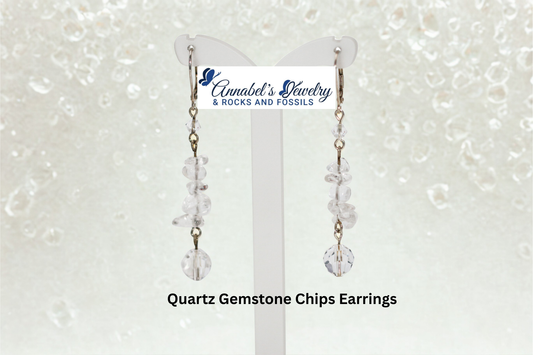 Quartz Gemstone Chips Earrings