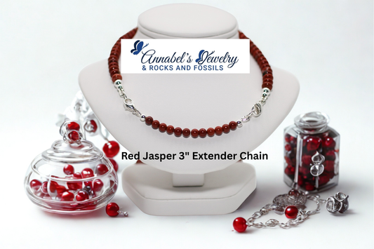 Red Jasper 3" Extender Chain