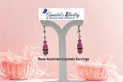 Rose Crystals Earrings