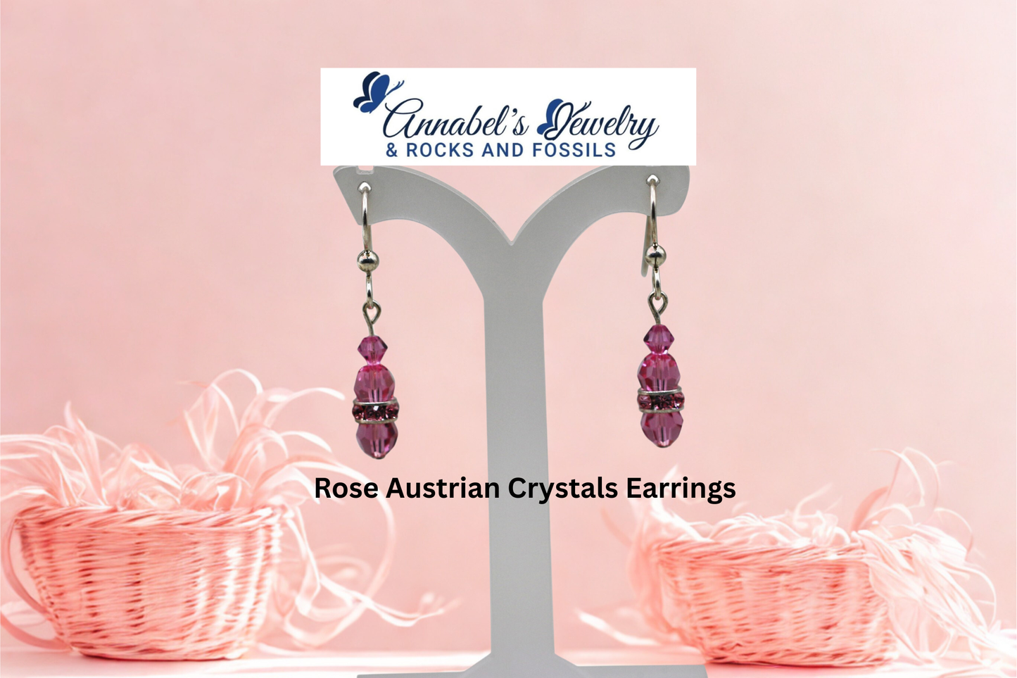 Rose Pink Crystals Set