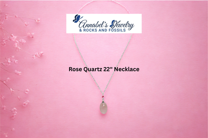 Rose Quartz 22" Necklace
