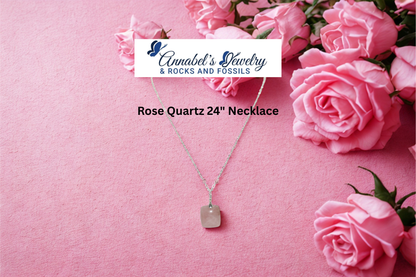 Rose Quartz 24" Necklace