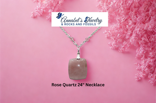 Rose Quartz 24" Necklace