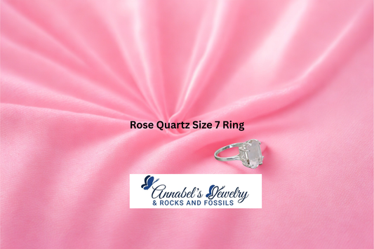 Rose Quartz Size 7 Ring