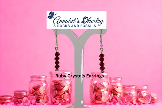 Ruby Crystals Earrings