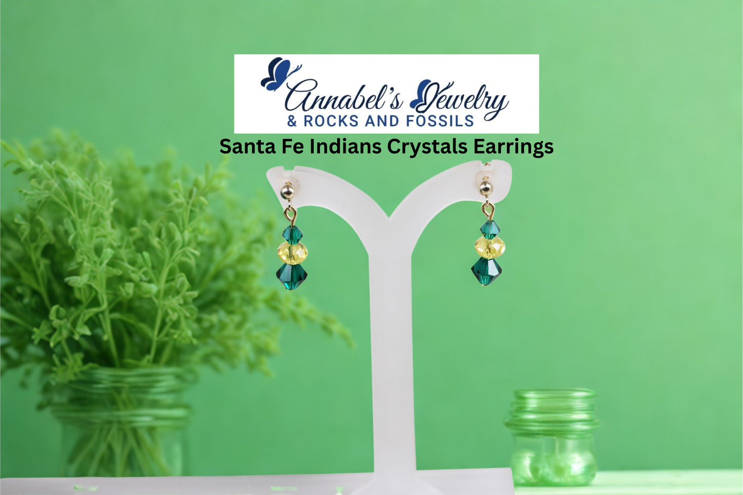 Santa Fe Indians Crystals Earrings
