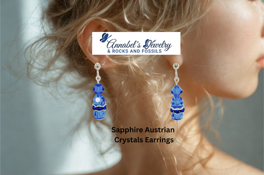 Sapphire Crystals Earrings