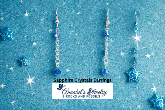 Sapphire Crystals Earrings