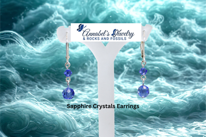Sapphire Crystals Earrings