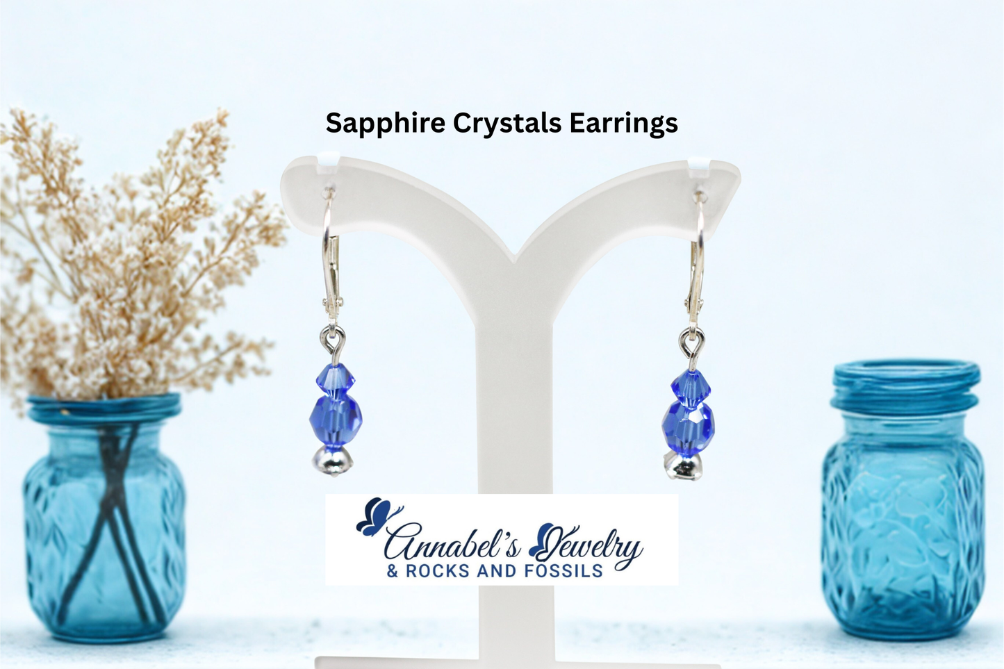Sapphire Crystals Earrings