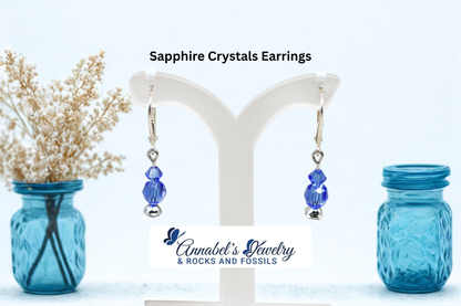 Sapphire Crystals Earrings