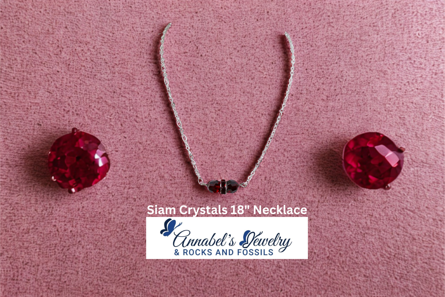 Siam Crystals 18" Necklace