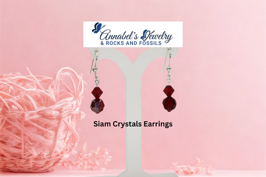 Siam Crystals Earrings