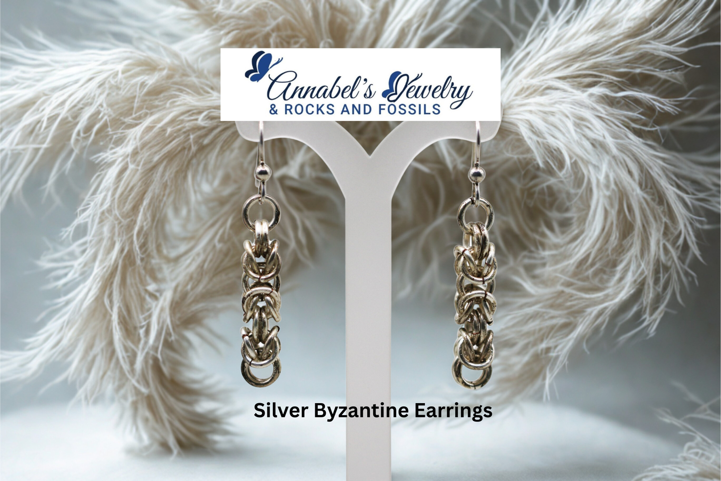 Silver Byzantine Earrings