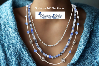 Sodalite 24” Necklace