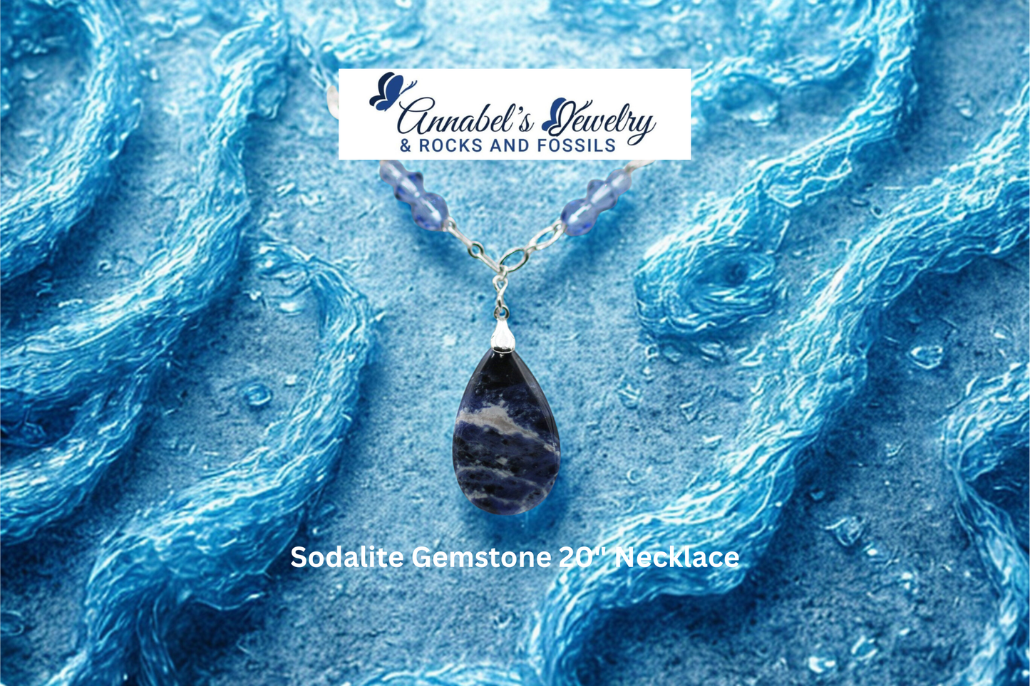Sodalite Gemstone 20" Necklace