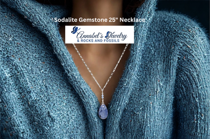 Sodalite Gemstone 25" Necklace