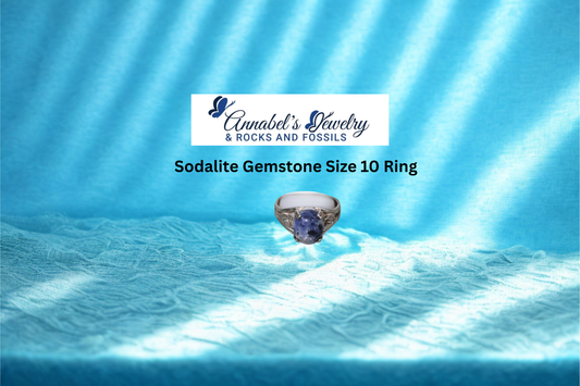 Sodalite Gemstone Size 10 Ring