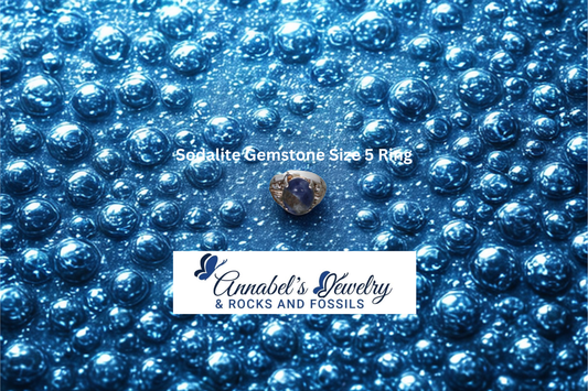 Sodalite Gemstone Size 5 Ring