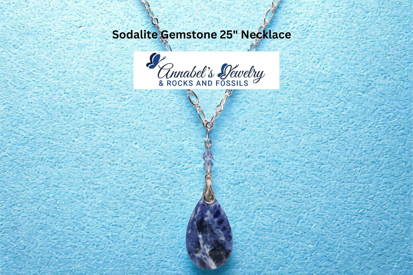 Sodalite Gemstone 25" Necklace