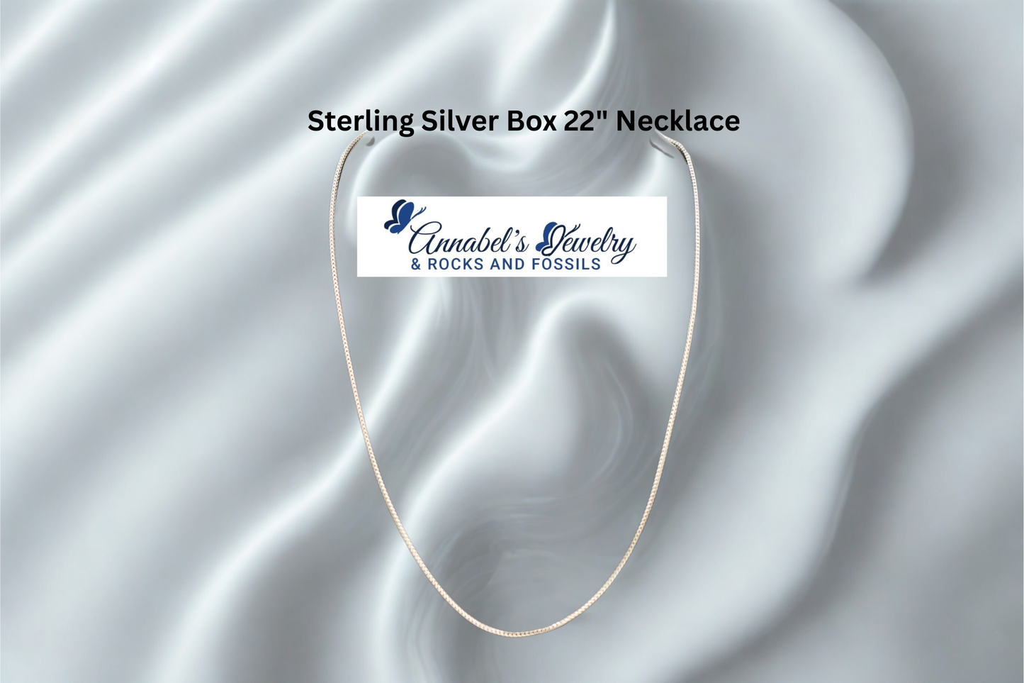 Sterling Silver Box 22" Necklace