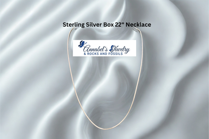 Sterling Silver Box 22" Necklace
