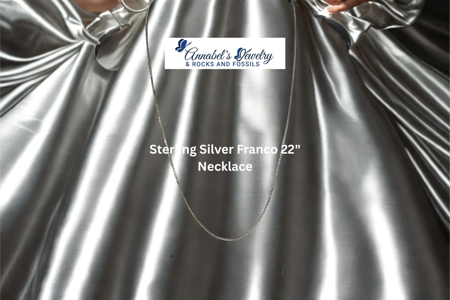 Sterling Silver Franco 22" Necklace
