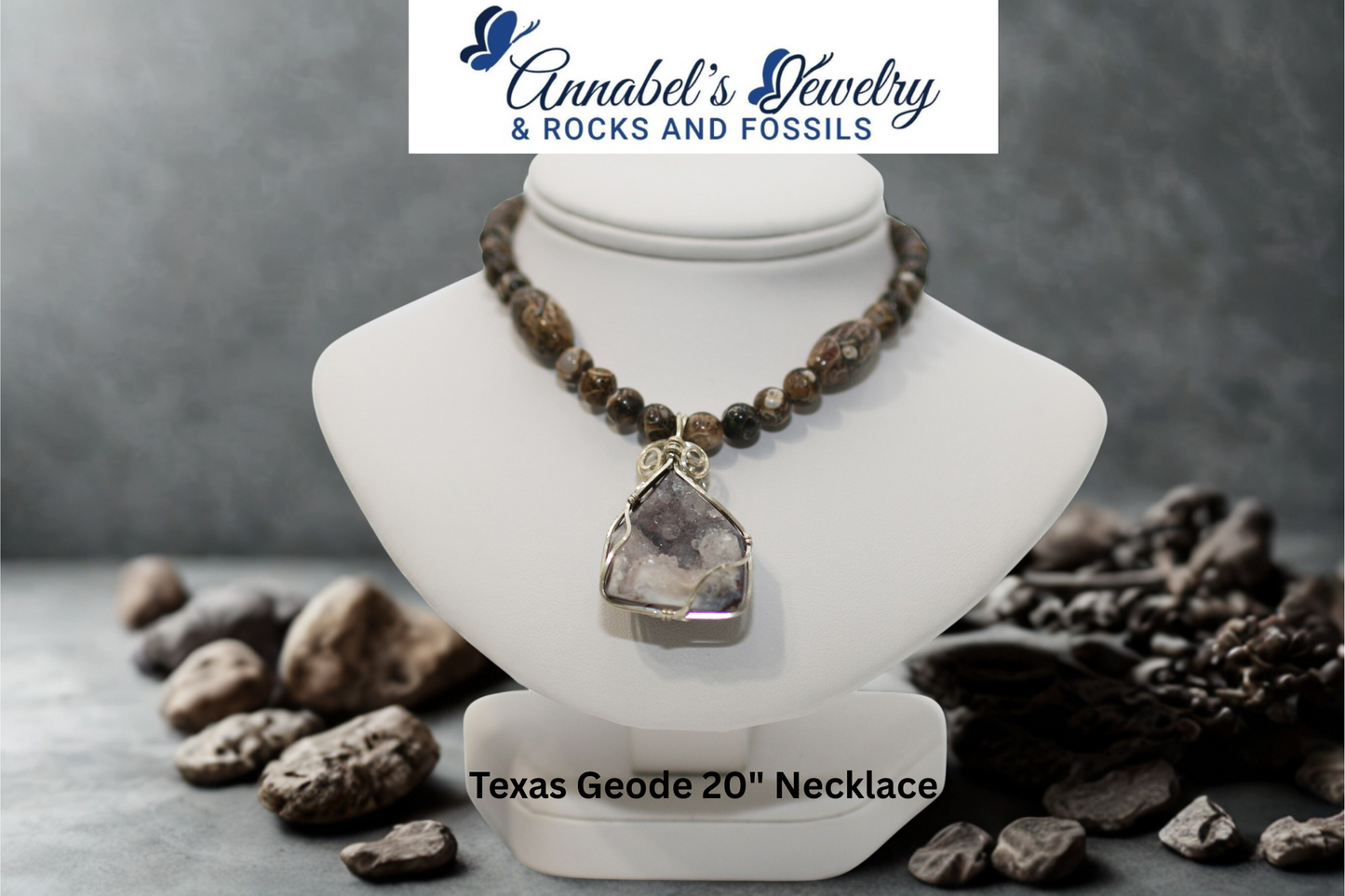 Texas Geode 20" Necklace