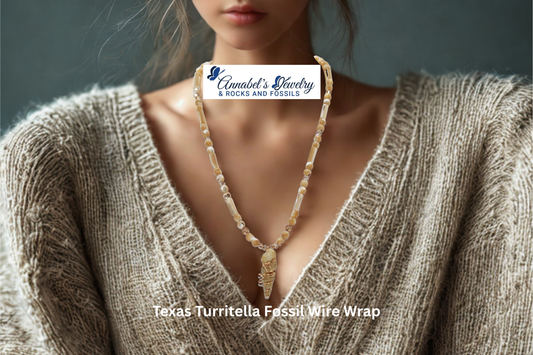 Texas Turritella Fossil Wire Wrap