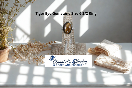 Tiger Eye Gemstone Size 6 1/2 Ring