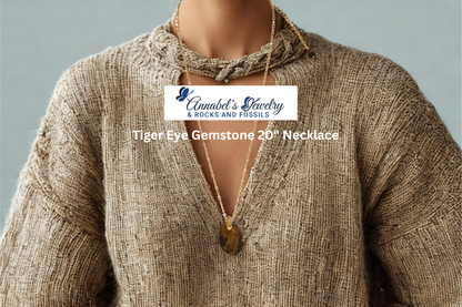 Tiger Eye Gemstone  20" Necklace