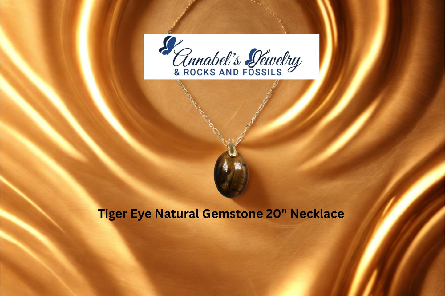 Tiger Eye Gemstone  20" Necklace