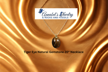 Tiger Eye Gemstone  20" Necklace