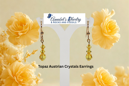 Light Topaz Crystals Set