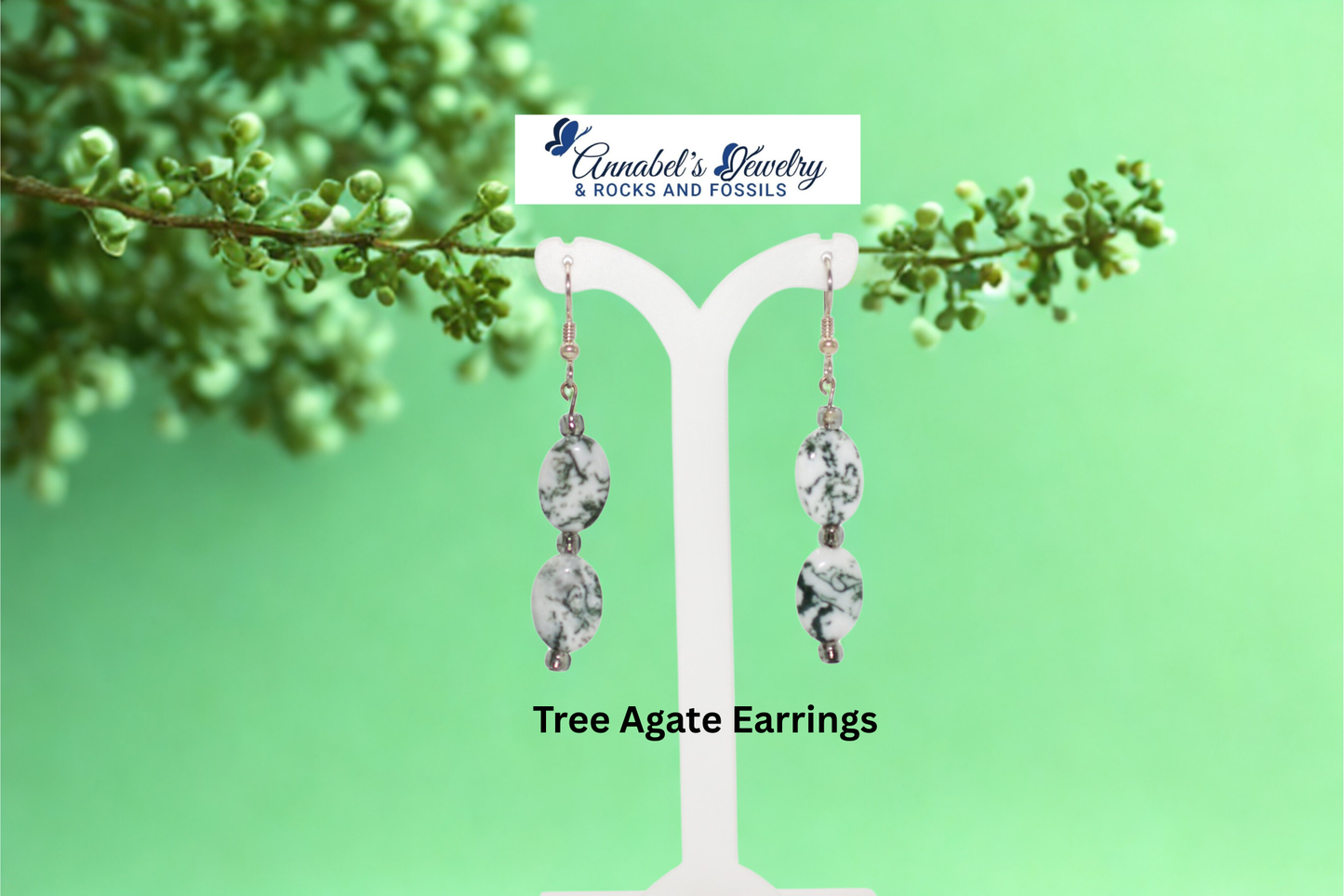 Tree Agate Earrings