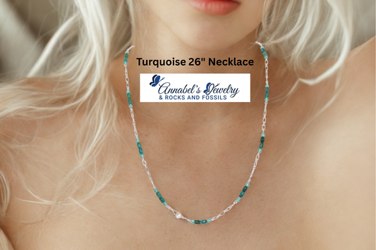 Turquoise 26" Necklace