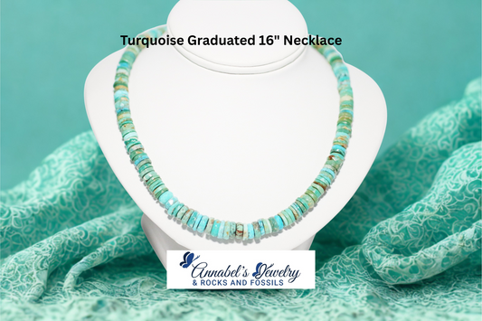 Turquoise Graduated 16" Necklace
