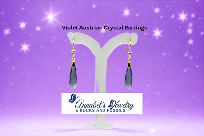Violet Crystal Earrings