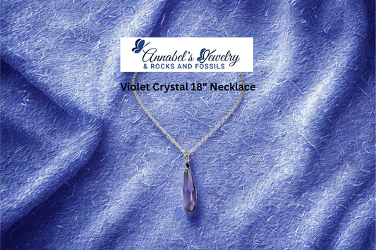 Violet Crystal 18" Necklace
