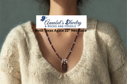 West Texas Agate 22" Necklace